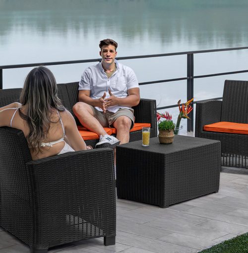 Actualiza tu terraza en Puerto Rico con muebles de plástico modernos de Sanchia